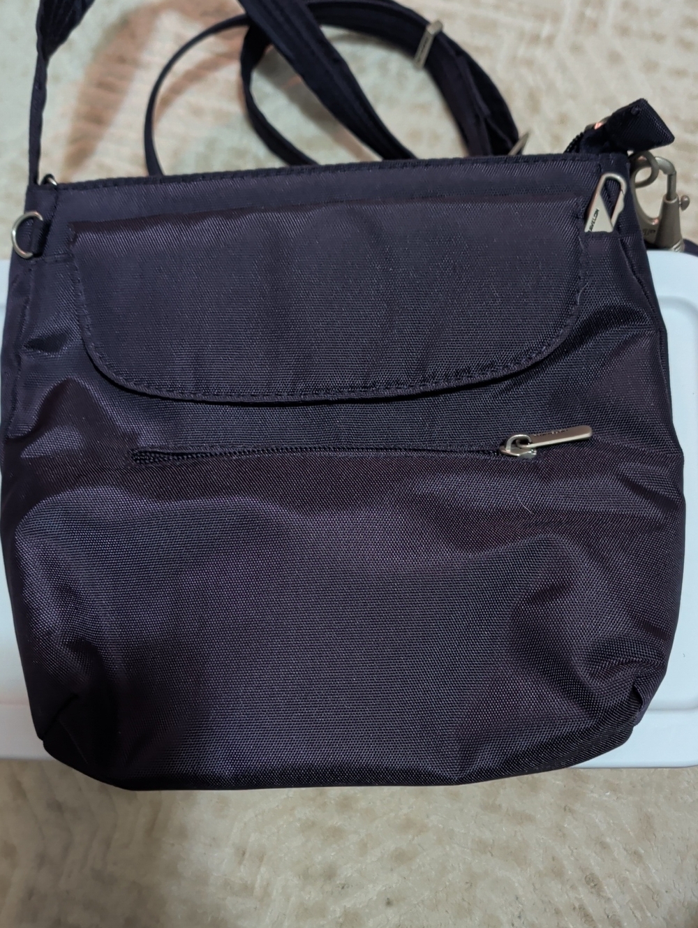 Travelon Secure Travel Crossbody Bag in Dark Purple